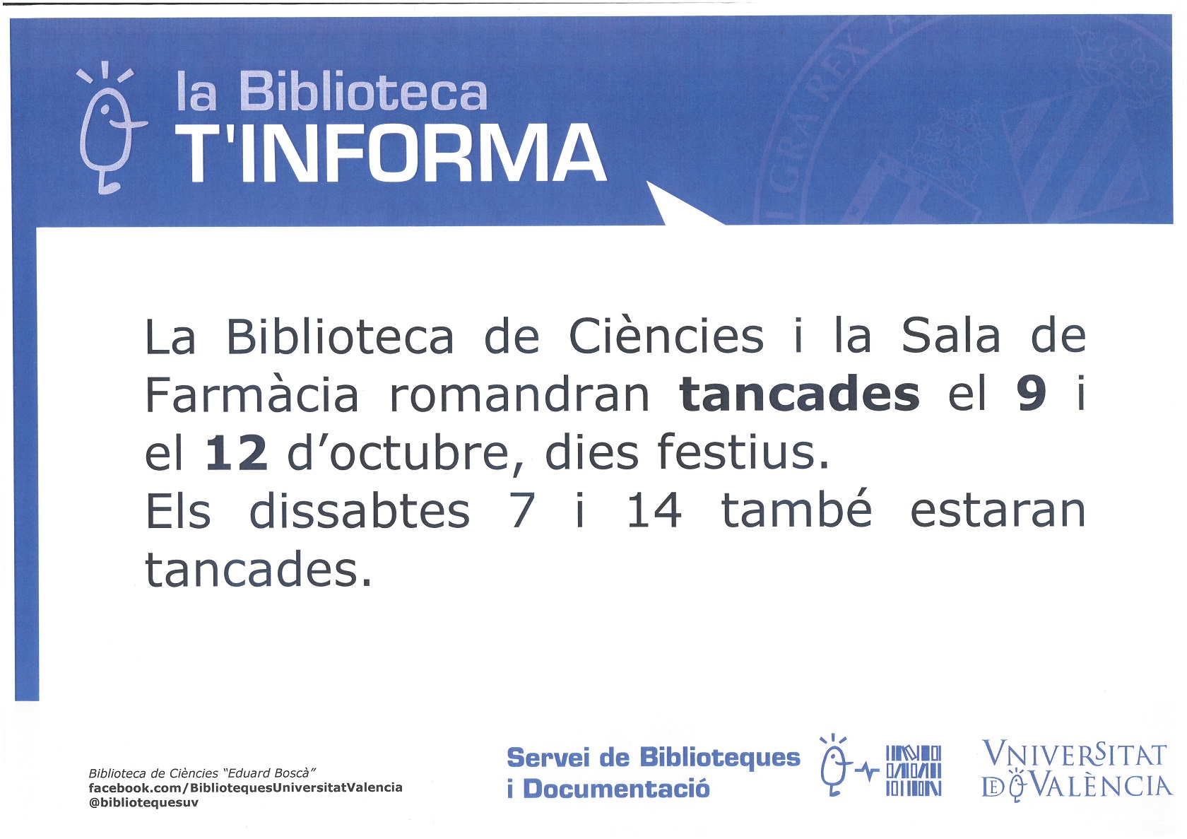 Cartel informativo